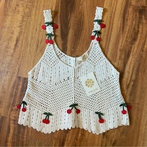 Rebellion Crochet Cherry Tank Top